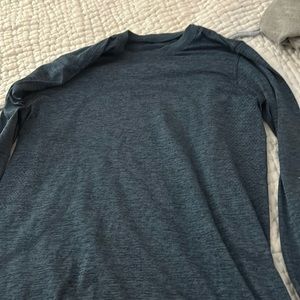Blue long sleeve lululemon athletic top